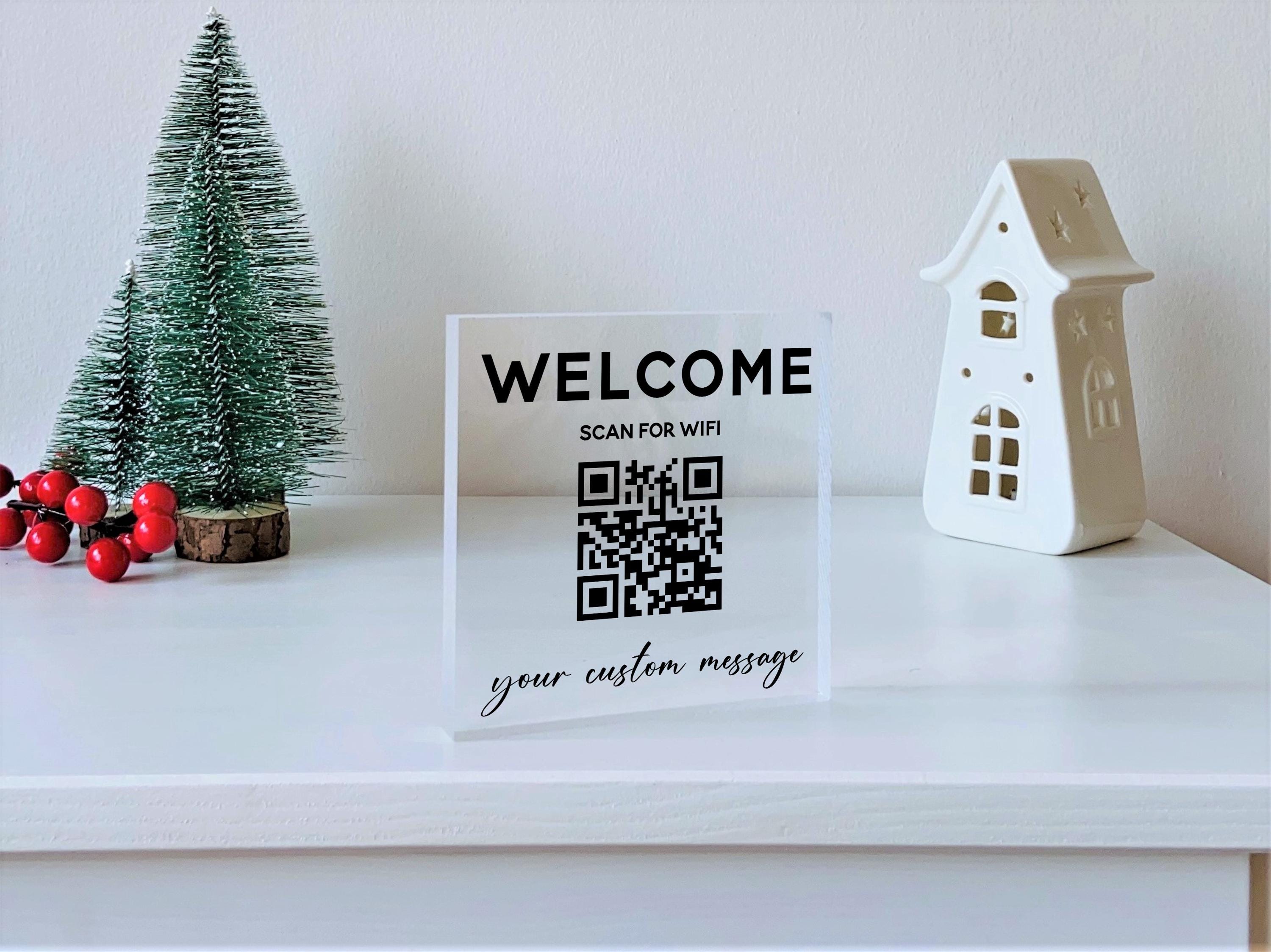 Personalized Wifi Sign – Scan and Connect, QR Code Scanner, Wifi ...