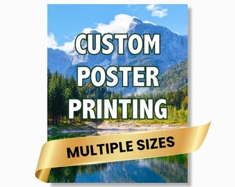 Custom Poster Print, Personalized Wall Art, Custom Photo Poster Gift, Home Decor Gift