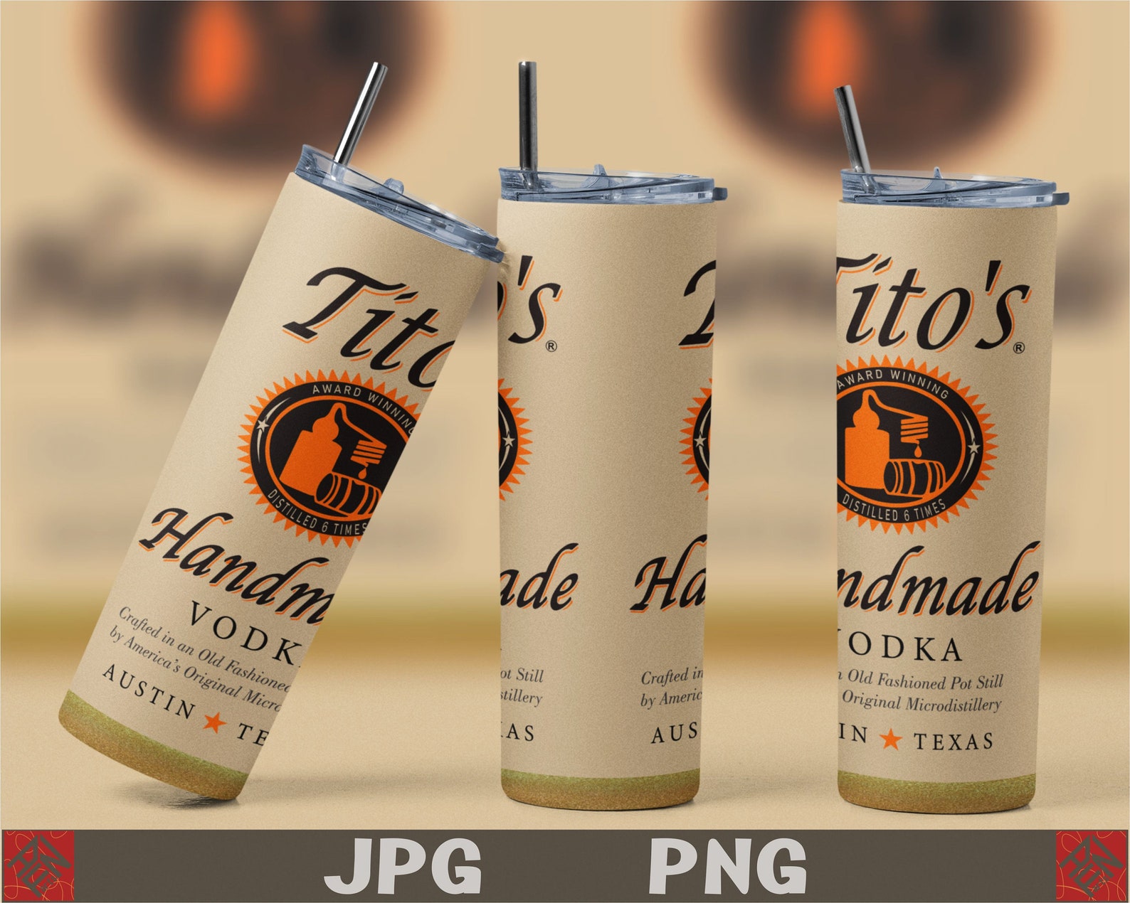 Tito's Label Png Titos Tumbler Vodka Sublimation Wrap Etsy Australia