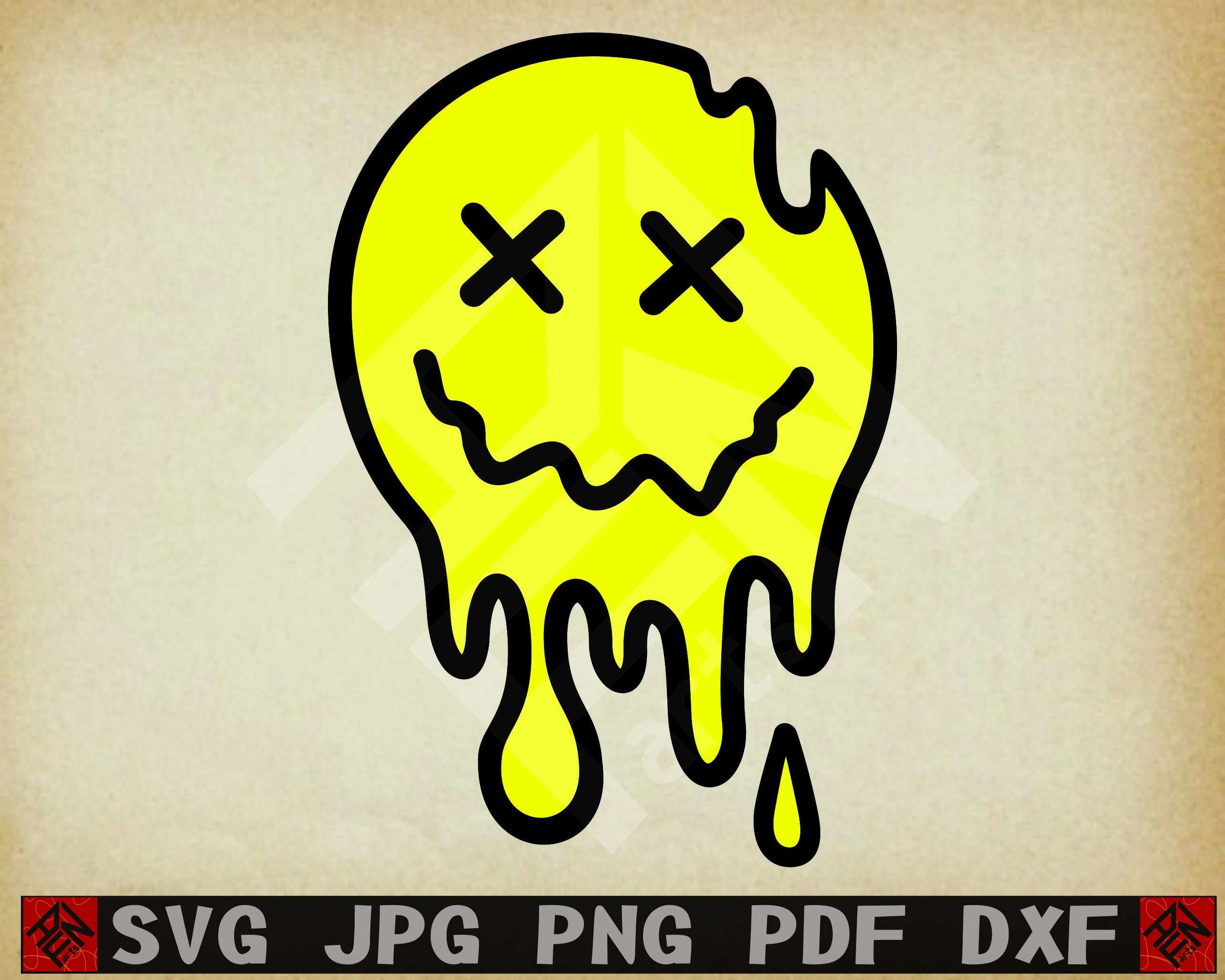 Melting Smiley Face Svg / Smiley Face Svg / Png / Jpg / Emoji - Etsy Sweden