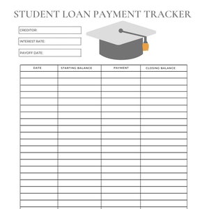Rastreador de pagos de préstamos estudiantiles, liquidación de tarjetas de crédito, rastreador de deudas, bola de nieve de deudas, planificador financiero, carpeta de presupuesto, rastreador de presupuesto, calculadora de deudas