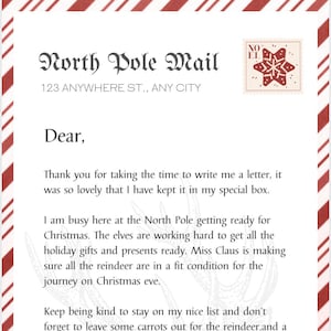 Carta de Papá Noel, Carta de Navidad, Lista de buenos amigos de Papá Noel, Caja de Nochebuena, Actividad navideña, Carta de Navidad personalizada