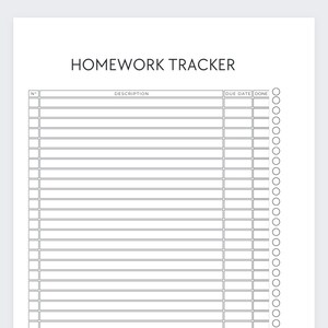 Huiswerkplanner, collegeplanner, huiswerktracker, opdrachtenlijst, huiswerklijst, opdrachtenplanner, collegevoorbereiding, examenvoorbereiding, universiteitsplanner