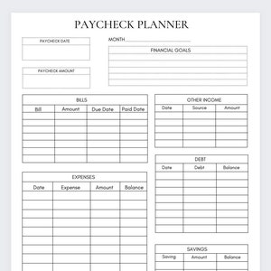 Paycheck Budget,Biweekly Budget ,Finance Binder,Expense Tracking,Financial Planning,Finance binder,Saving money,Biweekly Budget