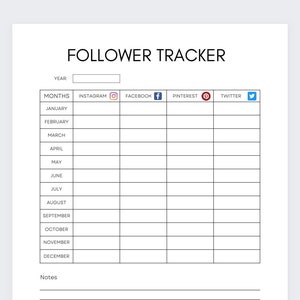 Follower Tracker,Social Media Tracker,Followers Count,Social Media Planner,Content planner,Follower Count