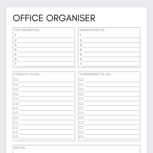 Office Organizer,Work Planner,Daily Work Planner,Appointment Planner,Business Planner,Work Day Schedule,Appointment Schedule,Work Planner