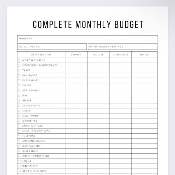 Personal budget template google sheets yearly fessenglish