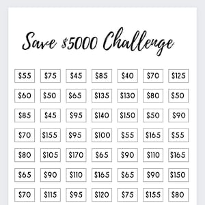 10K 52 WEEK SAVINGS CHALLENGE, Save Money Challenge, Money Saving, Savings  Plan, Rainy Day Fund, Emergency Fund 