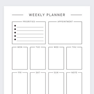 Professional weekly planner,Weekly Planner,Week to Week Planner,Week at a Glance,Weekly appointments,Weekly Agenda,Weekly Routine,Week plan