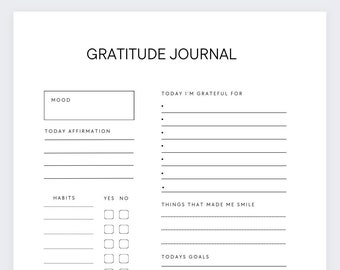 Gratitude Journal,Thoughts Planner,Affirmation Planner,Gratitude Planner,Thought Organiser,Self Growth Planner,Self Love Journal,Goal Plan