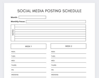 Social Media Schedule,Social Media Planner,Social Media Tracker,Instagram Planner,Instagram Tracker,Content Creation,Social Media Planning