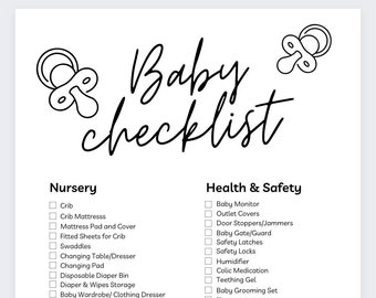 Baby Checklist,Baby Shower Checklist,Baby Registry Checklist,Newborn Essentials,Newborn Checklist,Pregnancy Checklist,Nursery Checklist