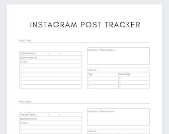 Instagram post Tracker,Social Media Planner,Social Media Tracker,Followers Count,Social Media Planner,Content planner,Follower Count