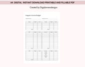 Irregular Income Budget, Variable Income Budget Planner,Budget by Paycheck,Budger Breakdown,Budgeting Planner,Paycheck Budget, Budgeting Pay