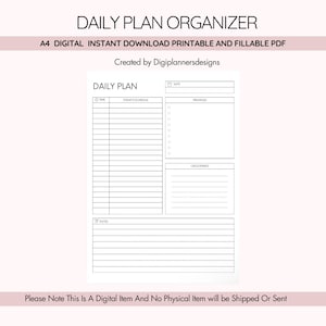 Daily Plan,Daily Organizer,Daily Planner,Office Organizer,Work Planner,Day to Day Planner,ADHD Planner,Pomorodo Planner,Productivity Planner