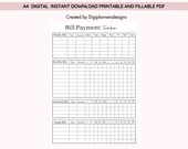 Bills Checklist,Monthly Bill Tracker,Expense Checklist,Budget Planner,Finance Organizer,Payment Due List,Household Finance Organizer