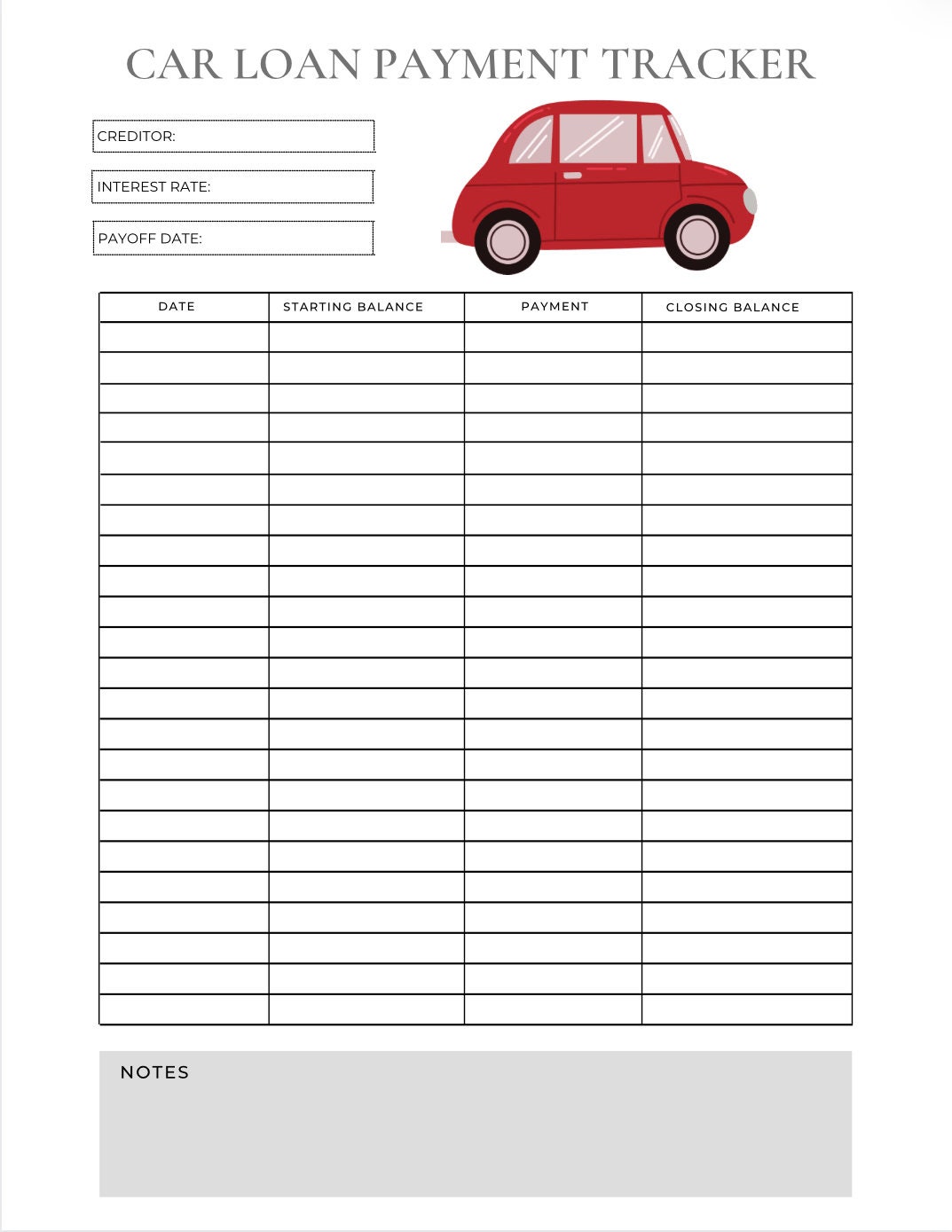 car-loan-payment-tracker-credit-card-payoff-debt-tracker-debt-snowball-financial-planner-budget-binder-budget-tracker-debt-calculator-etsy