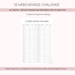 Spaaruitdaging 52 weken, spaarmap, geld besparen, spaarspreadsheet, persoonlijke financiën, spaaruitdaging, spaaruitdaging 52 weken afbeelding 1