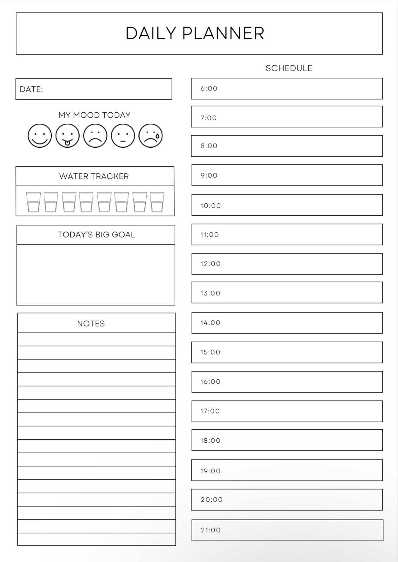 daily-schedule-planner-hourly-planner-desk-planner-daily-routine-daily