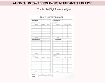 Travel Budget Planner,Trip Expense Tracker,Vacation Budget Planner,Travel Spending Log, Travel Planner,Holiday Budget Tracker,Trip Planner