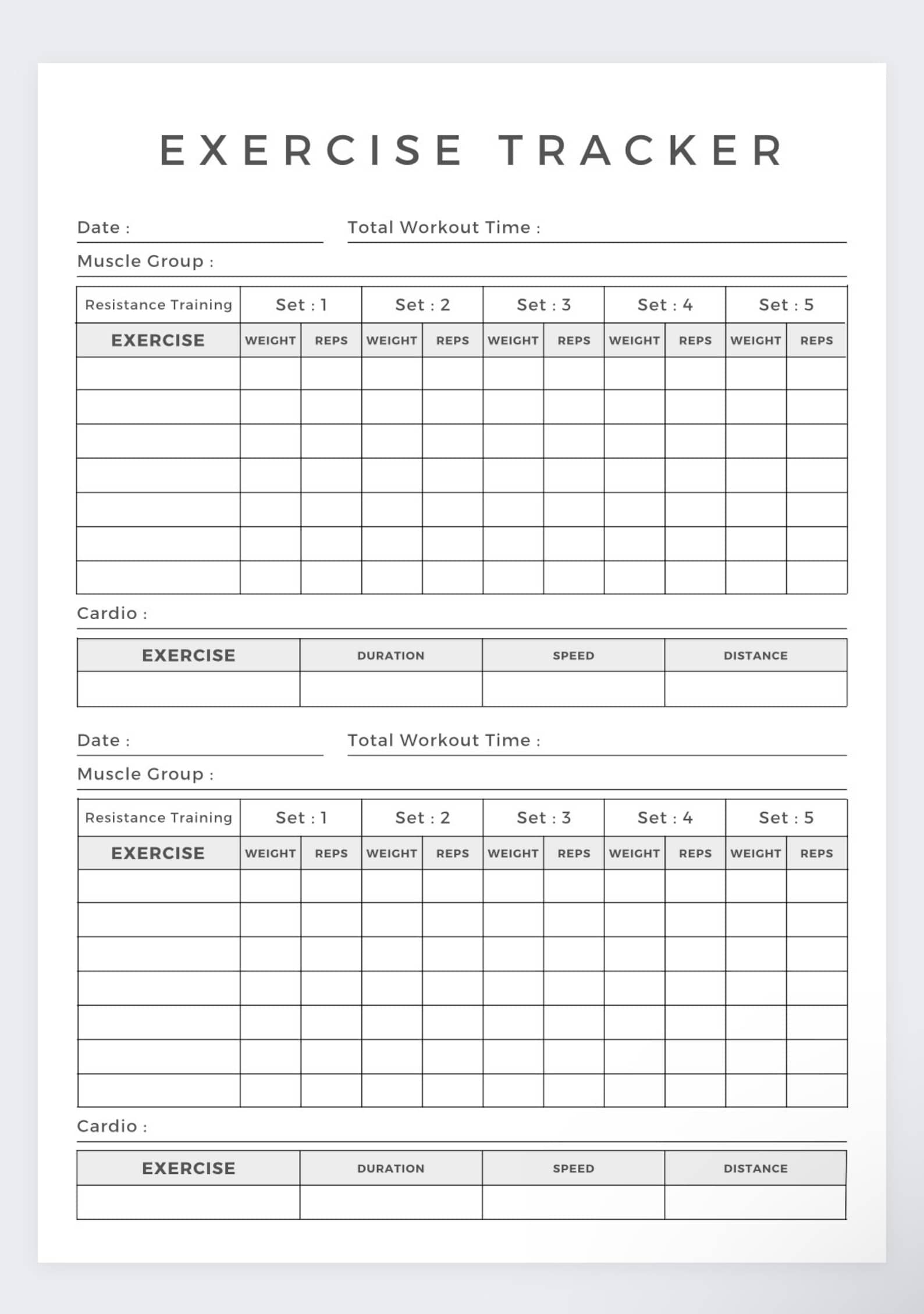 Exercise Tracker,workout Tracker,75 Soft Challenge,fitness Log,workbook