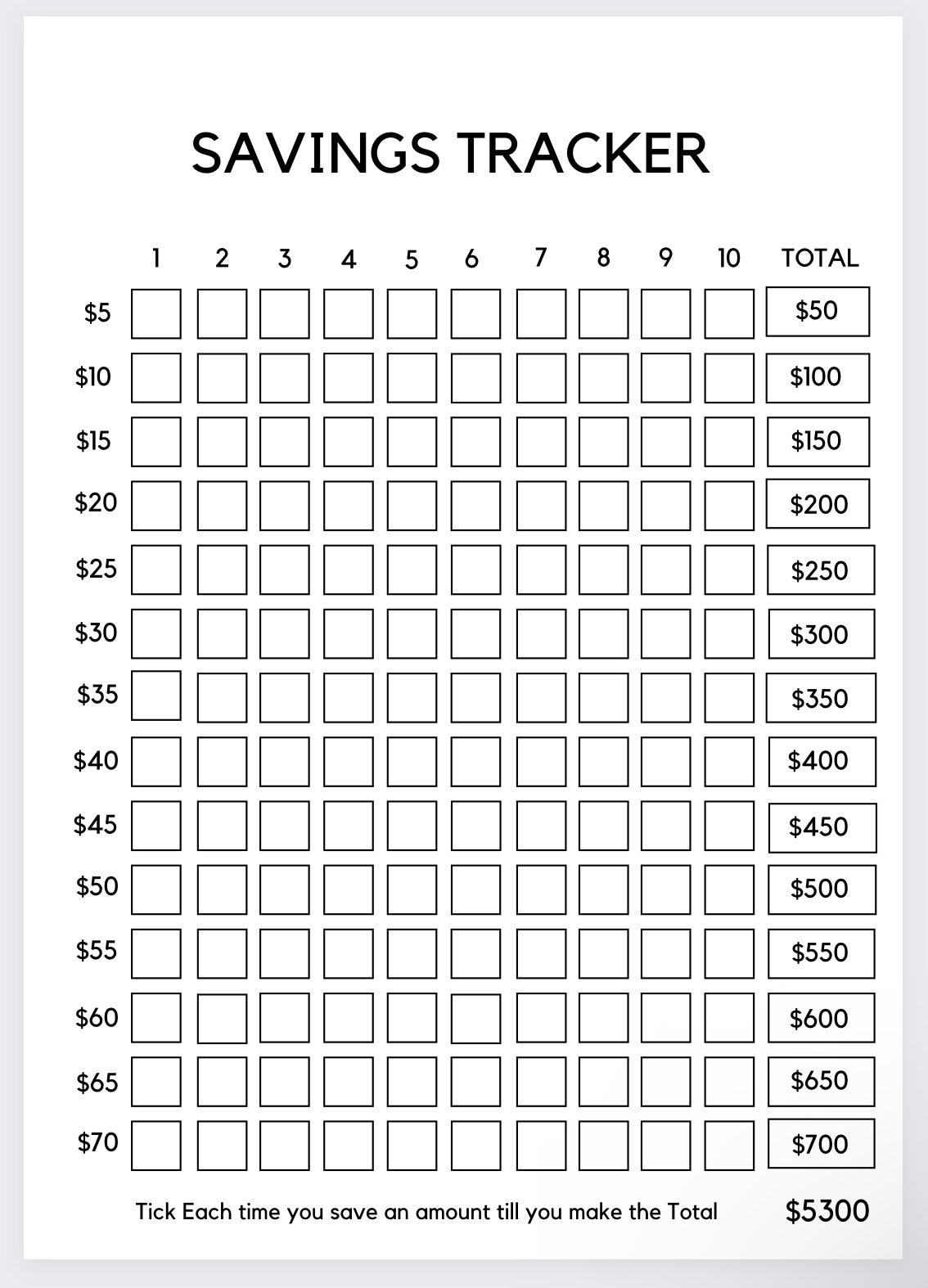 A6 リフィル Grid squares week saving 1750円 現金振り分け/week＊savingリフィルA6サイズ その他雑貨 yu_saving
