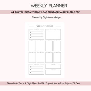 Professional weekly planner,Weekly Planner,Week to Week Planner,Week at a Glance,Weekly appointments,Weekly Agenda,Weekly Routine,Week plan