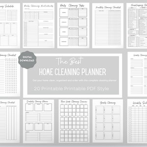 Cleaning Planner Bundle,Cleaning Schedule,Cleaning Checklist,Cleaning List,Housekeeping Checklist,Spring Cleaning,Housekeeping Cleaning