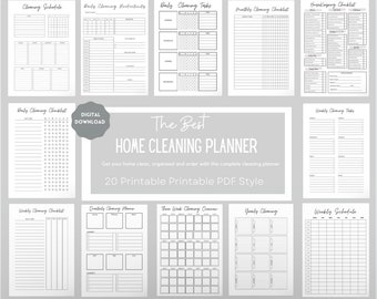 Cleaning Planner Bundle,Cleaning Schedule,Cleaning Checklist,Cleaning List,Housekeeping Checklist,Spring Cleaning,Housekeeping Cleaning