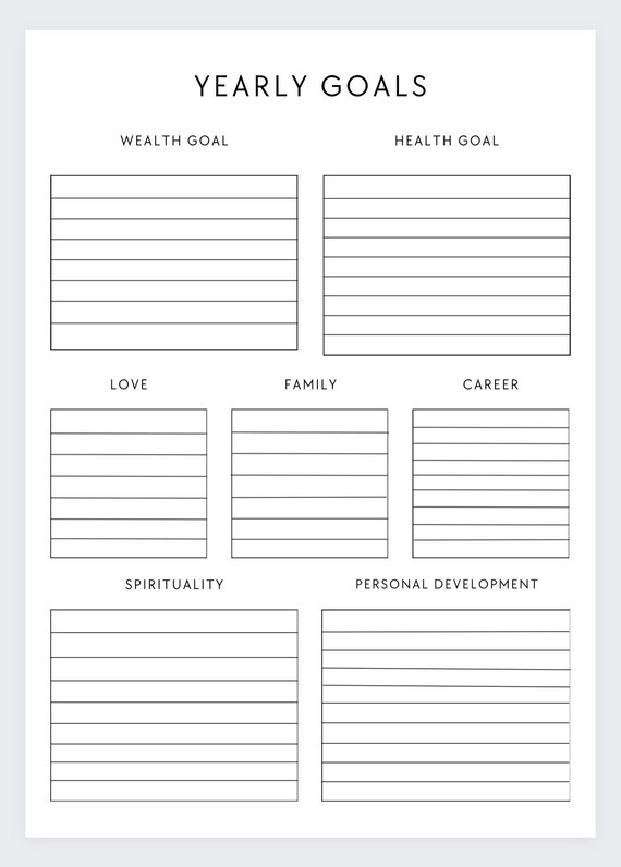8 Areas of Life Goal Planner: Dream Life Vision, Personal