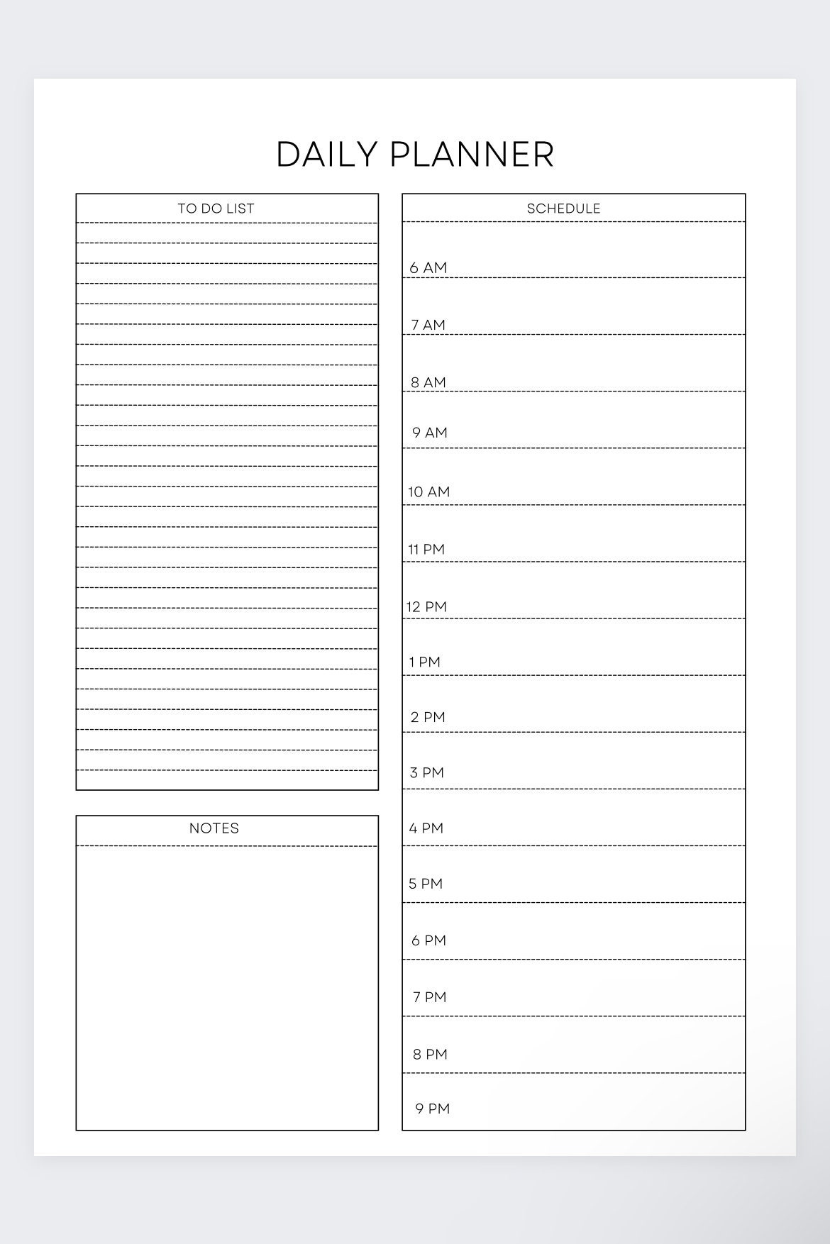 Daily Planner,hourly Planner,desk Planner,daily Routine,daily Planner ...