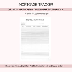 Hypotheektracker, hypotheeklogboek, hypotheekplanner, hypotheeksjabloon, hypotheekbetalingen, leningtracker, hypotheekblad, schuldentracker, hypotheekgrootboek