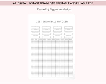 Debt Snowball Tracker,Debt Snowball Tracker,Debt Avalanche Planner,Debt Payoff Tracker, Budgeting Worksheet,Money Management,Finance Planner