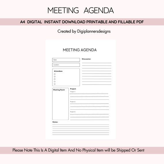 Meeting Agenda Planner,Meeting Minutes,Business Note Taking,Meeting Planner,Office Planner,Employer Planner,Business Meetings Tracker
