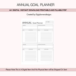 Goal Setting Planner,goal Tracker,daily Monthly Goal Journal
