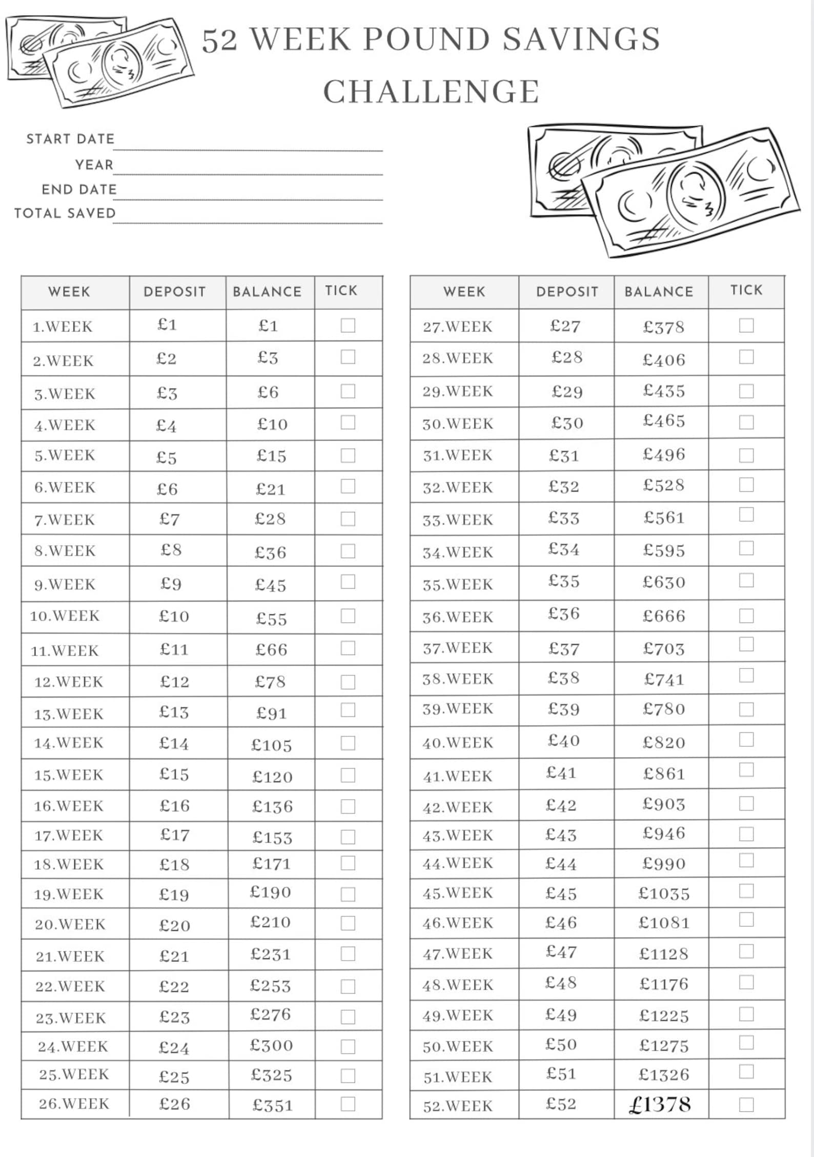 52-week-pound-money-challengesavings-bindersavings-etsy