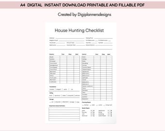 Lista de verificación para la búsqueda de vivienda, Planificador de compra de vivienda, Guía de búsqueda de bienes raíces, Lista de verificación para vivienda nueva, Hoja de organización del comprador, Registro de preparación para la mudanza