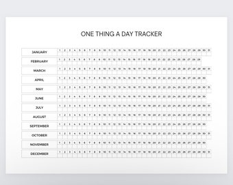 One Day at a Time Planner,Productivity Tracker,30 Day Tracker,Daily Habit Tracker,Daily Routine,Habit Planner,Day at a Glance,Habit Routine