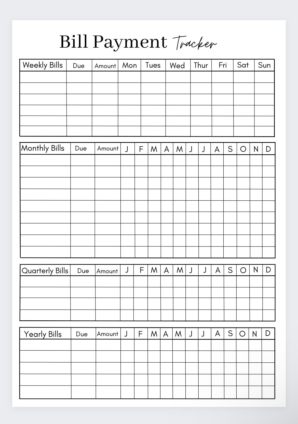 bills-checklist-bill-payment-tracker-bill-tracker-bill-payment-checklist-monthly-bill-log-yearly-bill-tracker-bill-payment-log-etsy for Free Printable Monthly Bills Checklist Bills Checklist,bill Payment Tracker,bill Tracker,bill Payment Checklist,monthly Bill Log,yearly Bill Tracker,bill Payment Log - Etsy for Free Printable Monthly Bills Checklist