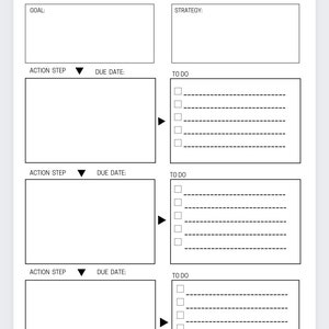 Goal Planner Template, Organizer Pages, Goal Tracker, Goal Planning ...