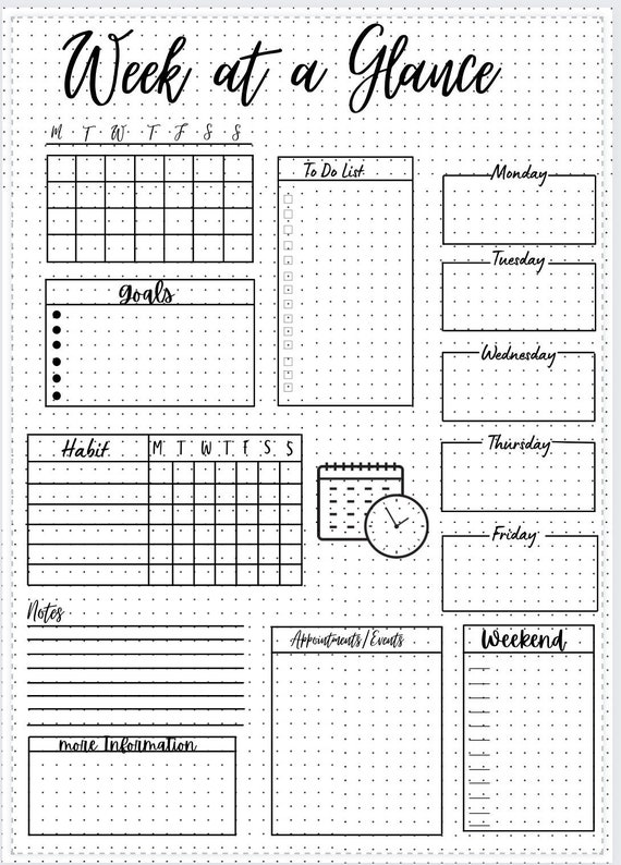 Beautiful Garden Planner for Your Bullet Journal