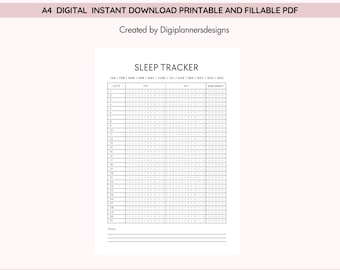Slaaptracker, slaaplogboek, slaapschemaplanner, bedtijdtracker, nachtroutineplanner, wellnesstracker, dagboek gezonde slaap