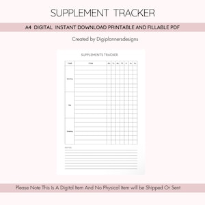 Seguimiento de suplementos, seguimiento de vitaminas, seguimiento de pastillas, registro diario de salud, seguimiento de nutrición, planificador de actividad física, registro de bienestar, seguimiento de medicamentos