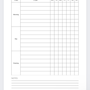 Supplement Tracker,dietary Supplement Log,supplement Tracker Printable ...