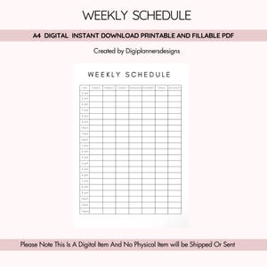 Weekly Schedule,Time Blocking,Printable Schedule,Hourly Planner,Timesheet, Timeblocking,Work From Home, Time log,Timetable Planner,Timetable