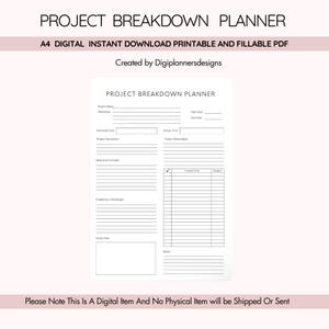 Project Breakdown Planner,Project Delivery,Meeting Agenda,Project Planner,Ofifce Planner,Work Planner,Project Overview,Productivity Planner