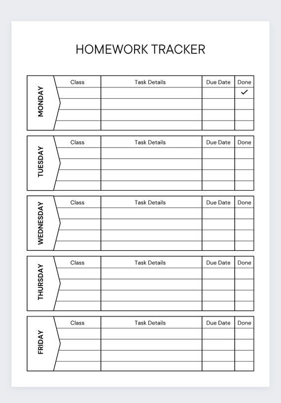 Kids homework organizer discount