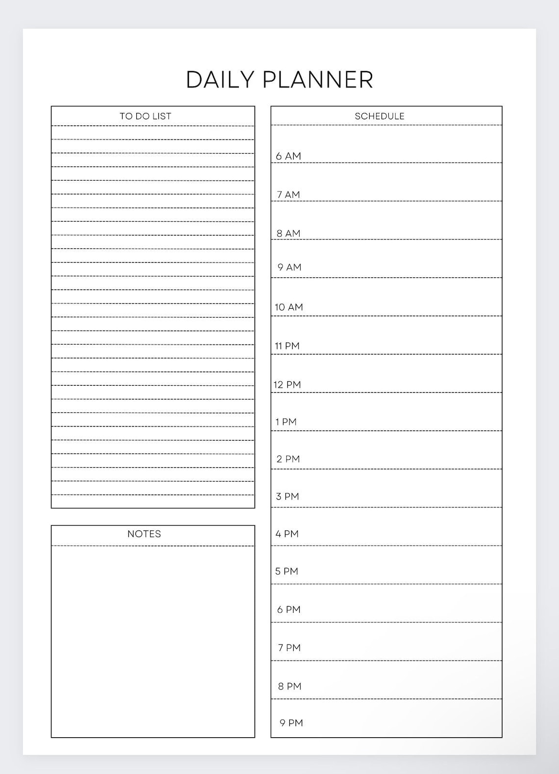 Daily Planner,hourly Planner,desk Planner,daily Routine,daily Planner ...
