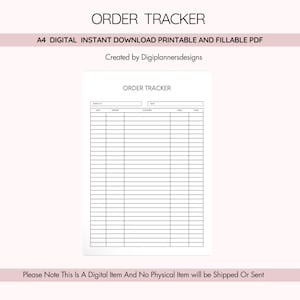 Rastreador de pedidos, Registro de pedidos de venta, Rastreador de pedidos de productos, Rastreador de inventario, Hoja de pedidos de clientes, Planificador de pedidos comerciales, Rastreador de envíos