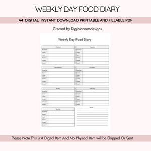 Glp 1 Daily Food Log - Etsy Glp 1 Daily Food Log - Etsy